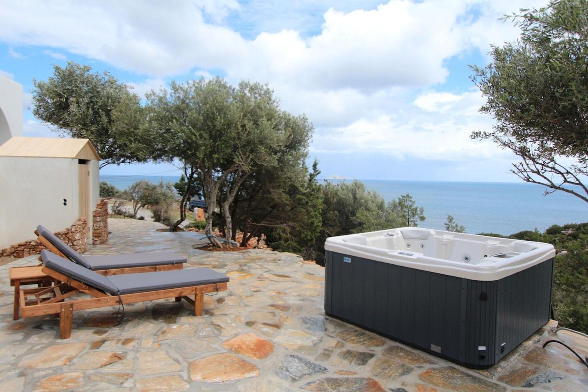 Villa Rouvis With Outdoor Hot Tub Ligaridia Экстерьер фото
